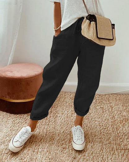 Agatha — Pantalon droit taille haute