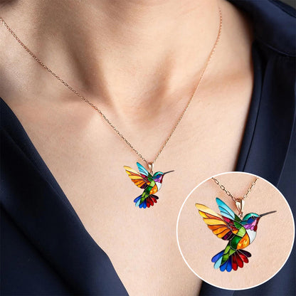 Collier Colibri - Bijoux Uniques