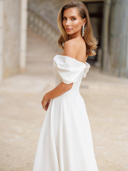 Deliha — Robe fluide à épaules dénudées