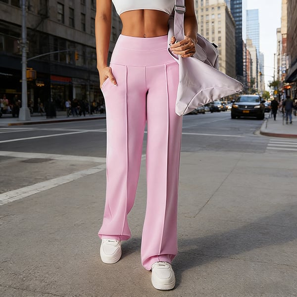 Dostawa - Confortables Pantalons droits unis pour femmes