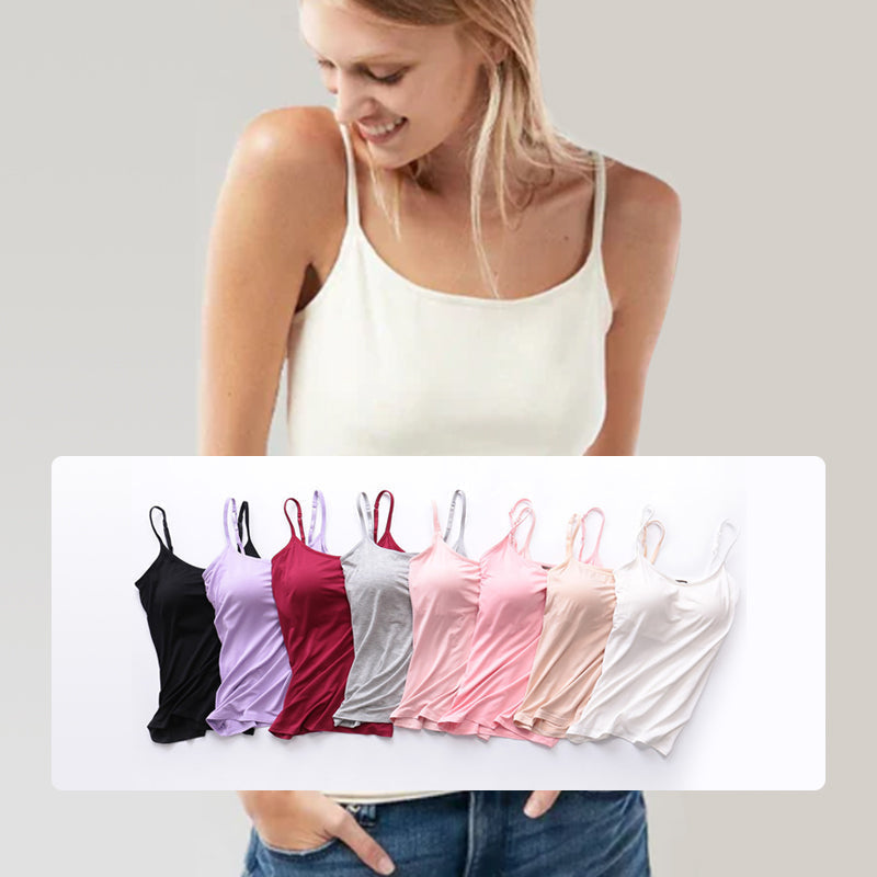 Vellamie — Camisole Décontractée avec Soutien-Gorge Intégré