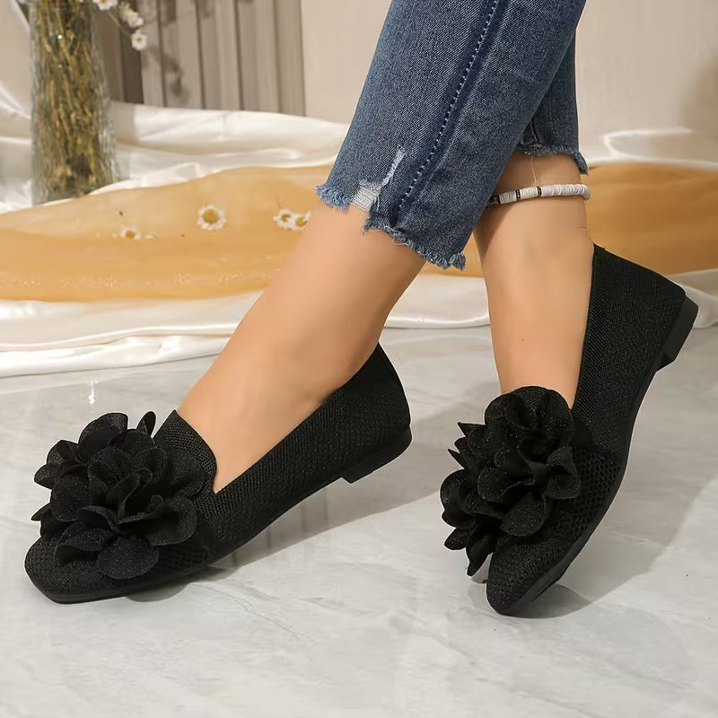 Chaussures Mary Jane Fleuries pour Femmes avec Talon Plat - Confortables