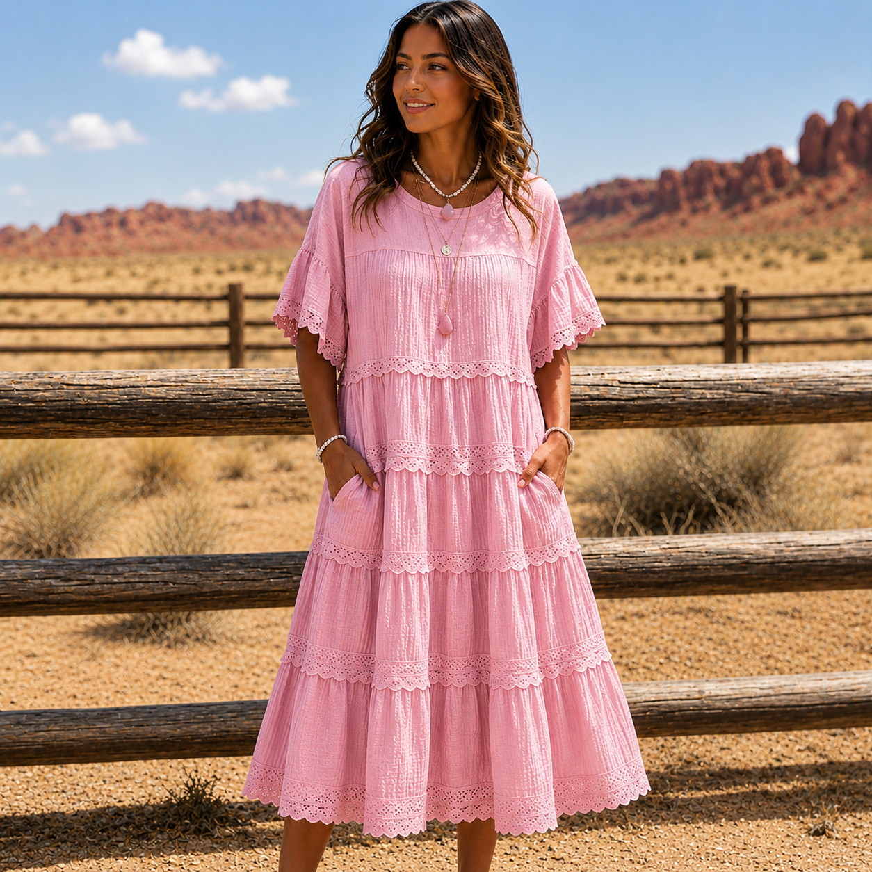 Verdure — Robe courte avec poches
