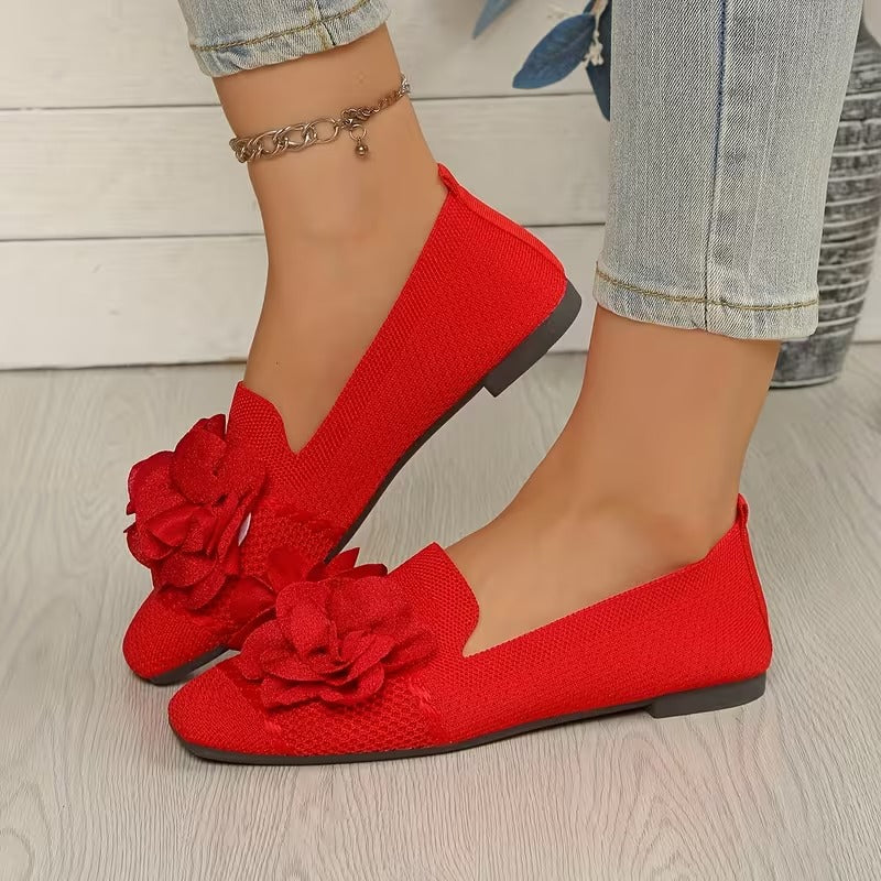 Chaussures Mary Jane Fleuries pour Femmes avec Talon Plat - Confortables