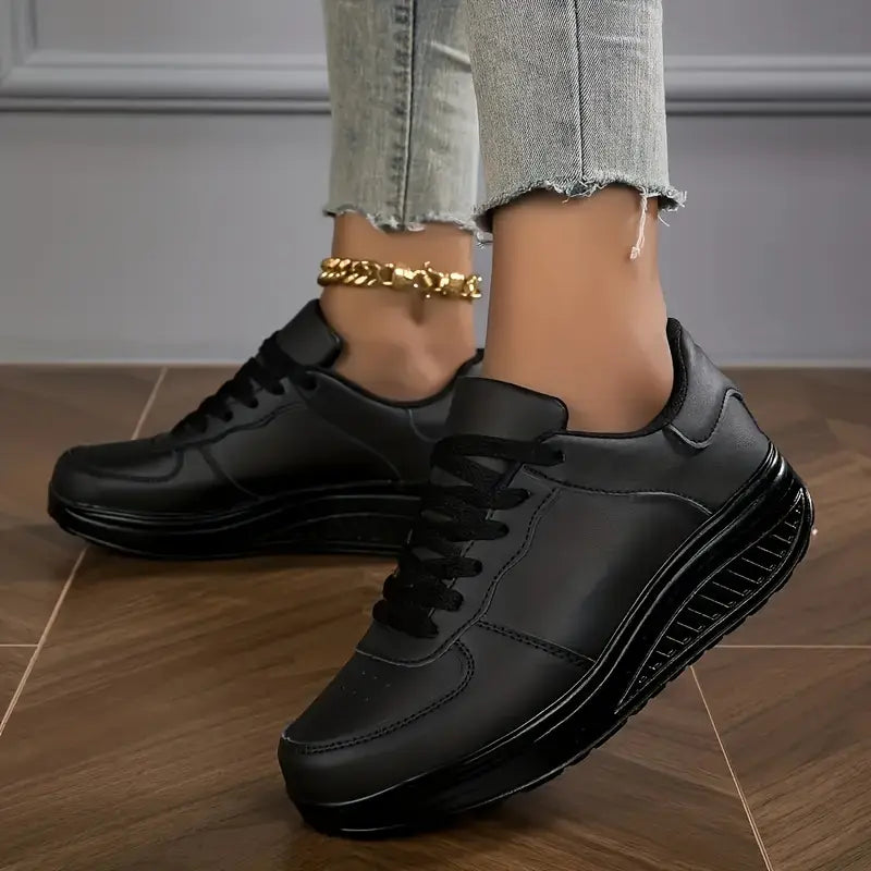 Chaussures Élégantes et Confortables - Confortables Baskets à Talon Wedge Casual
