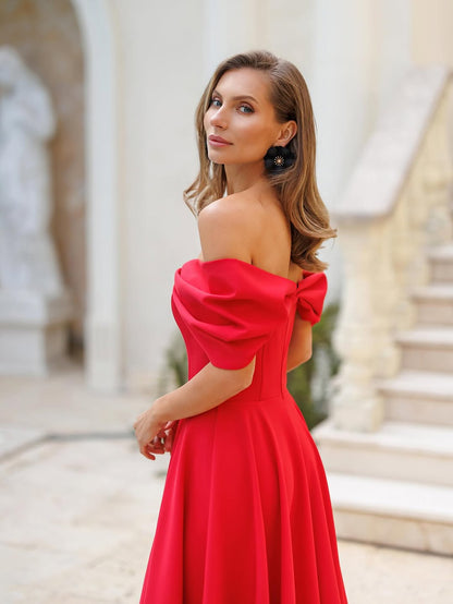 Deliha — Robe fluide à épaules dénudées