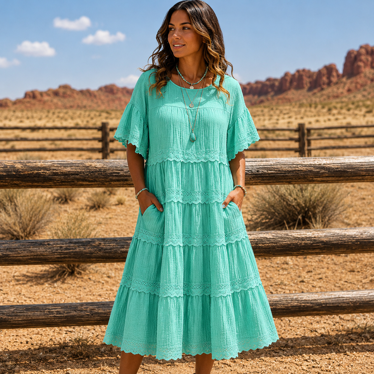 Verdure — Robe courte avec poches
