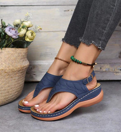 ComfortoFit - Élégantes Sandales Plates pour Femmes Oxford