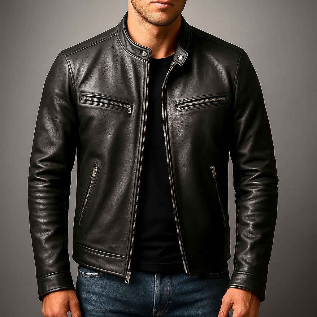 Veste en Cuir Vintage - Durable Veste