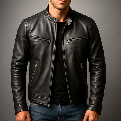 Veste en Cuir Vintage - Durable Veste