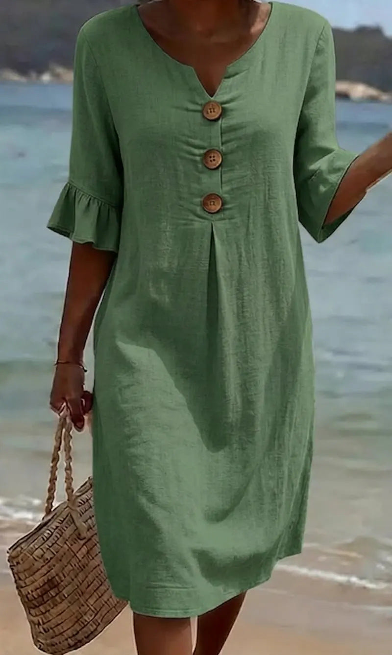 Lunetta — Robe Bouton Légère