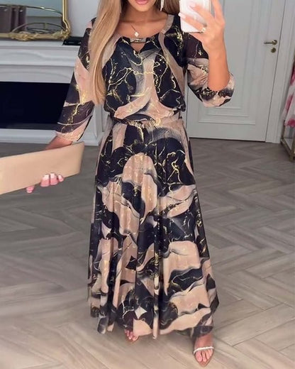 Robe en chiffon élégante - Décontractée Robe évasée