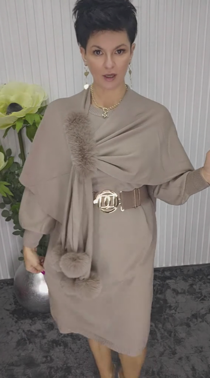 Robe longue à manches longues Noréa - Élégante Robe