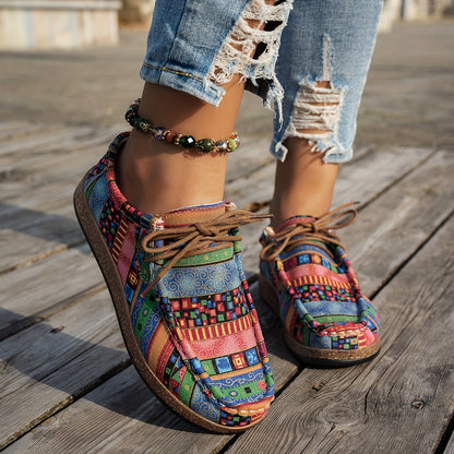 Mocassins Artistiques Colorés - Confortables et Décontractés