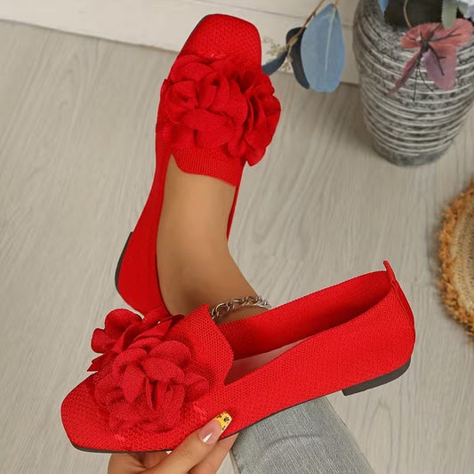 Chaussures Mary Jane Fleuries pour Femmes avec Talon Plat - Confortables
