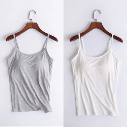 Vellamie — Camisole Décontractée avec Soutien-Gorge Intégré