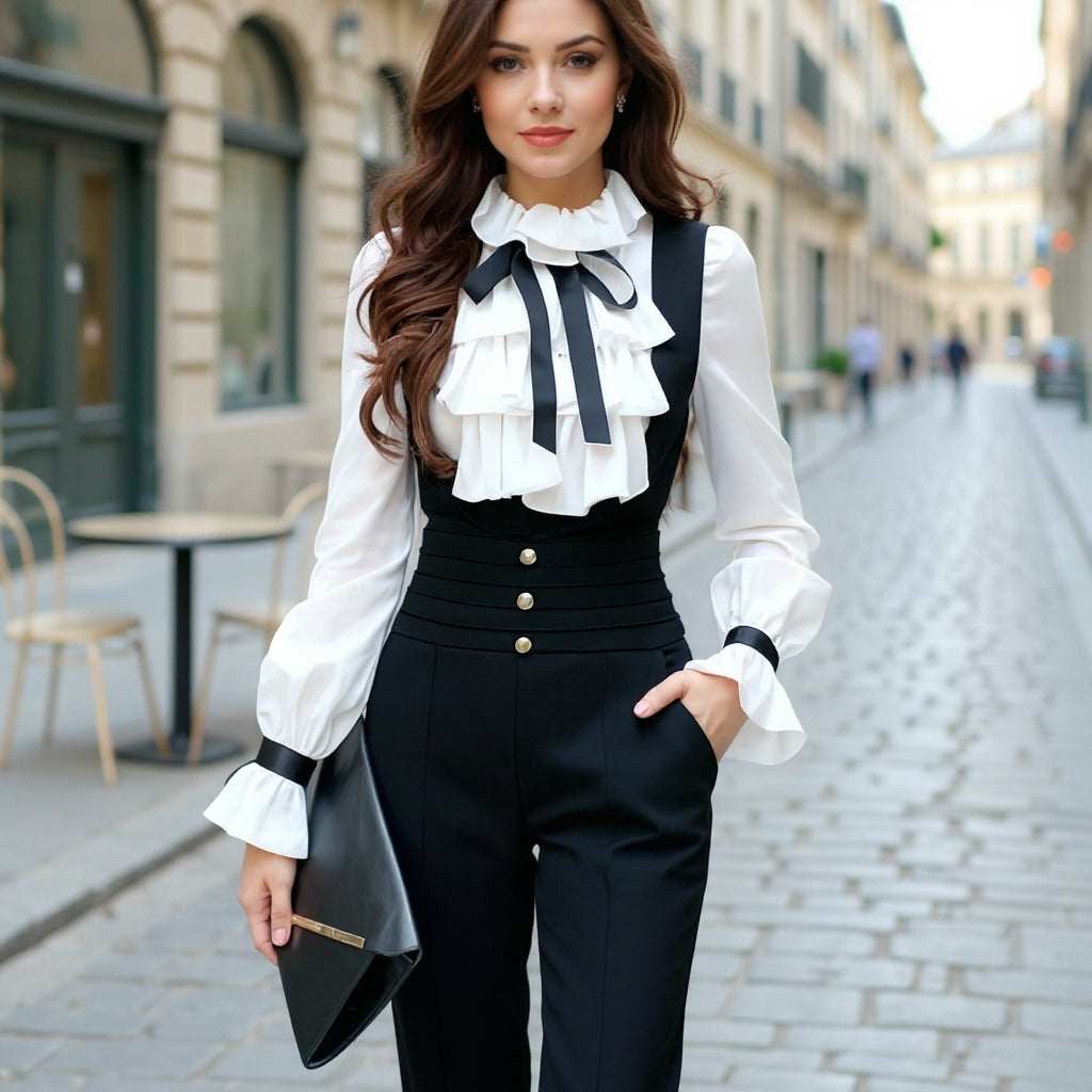 Tisa — Ensemble Chemise & Combinaison en Satin