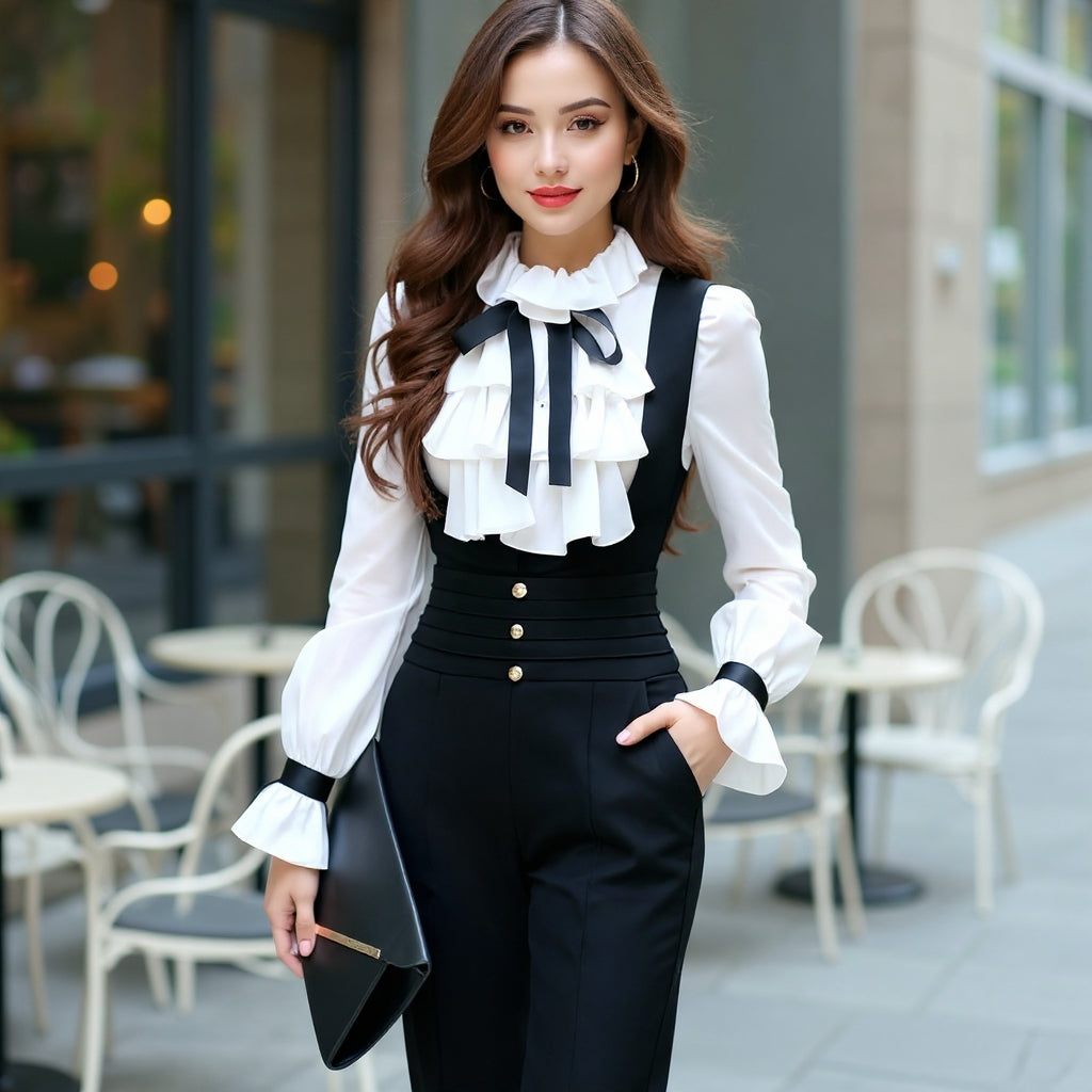 Tisa — Ensemble Chemise & Combinaison en Satin