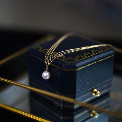 Collier en Dentelle de Perles Akoya en Or