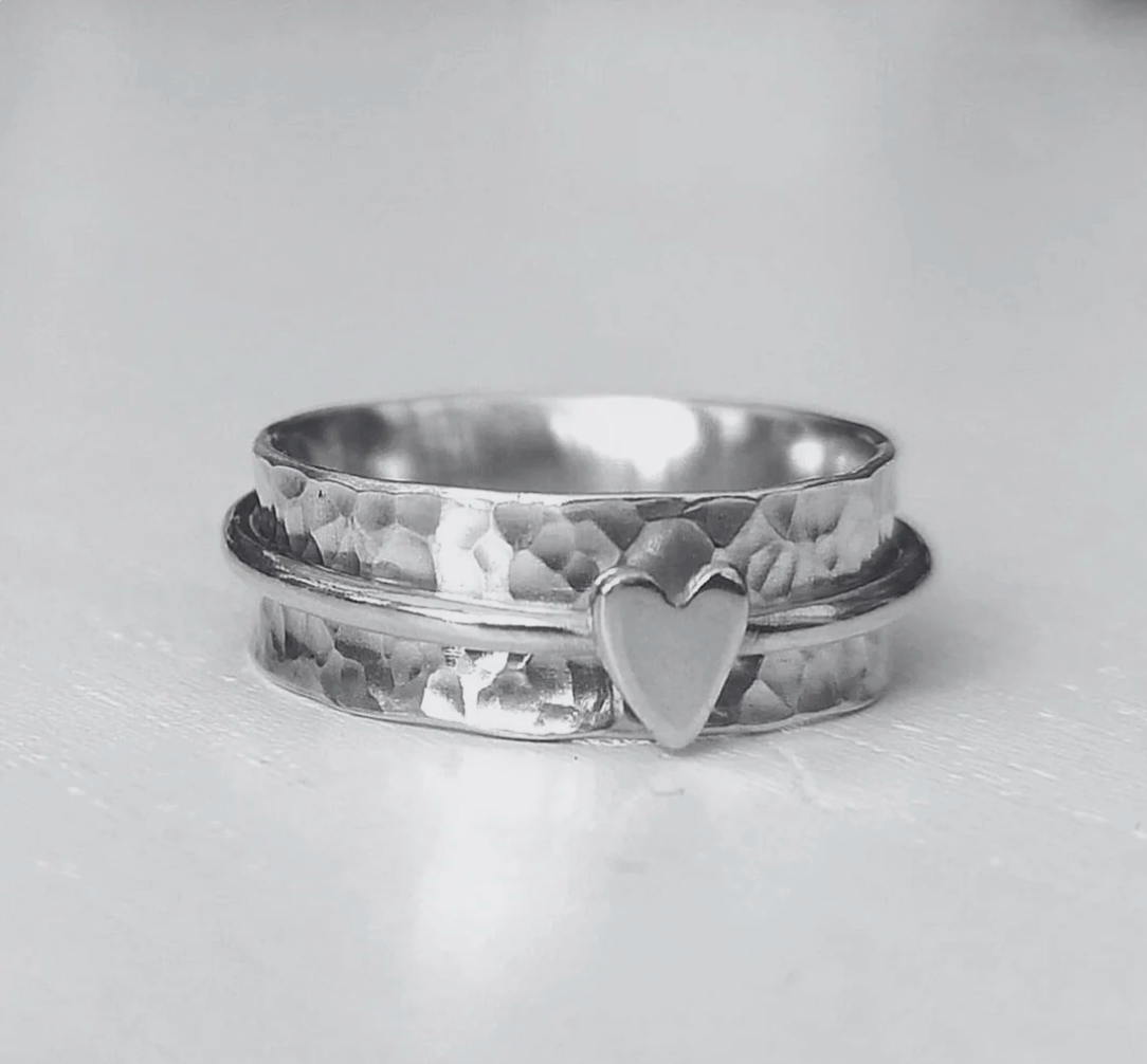 Herz — Bague Cœur en Argent