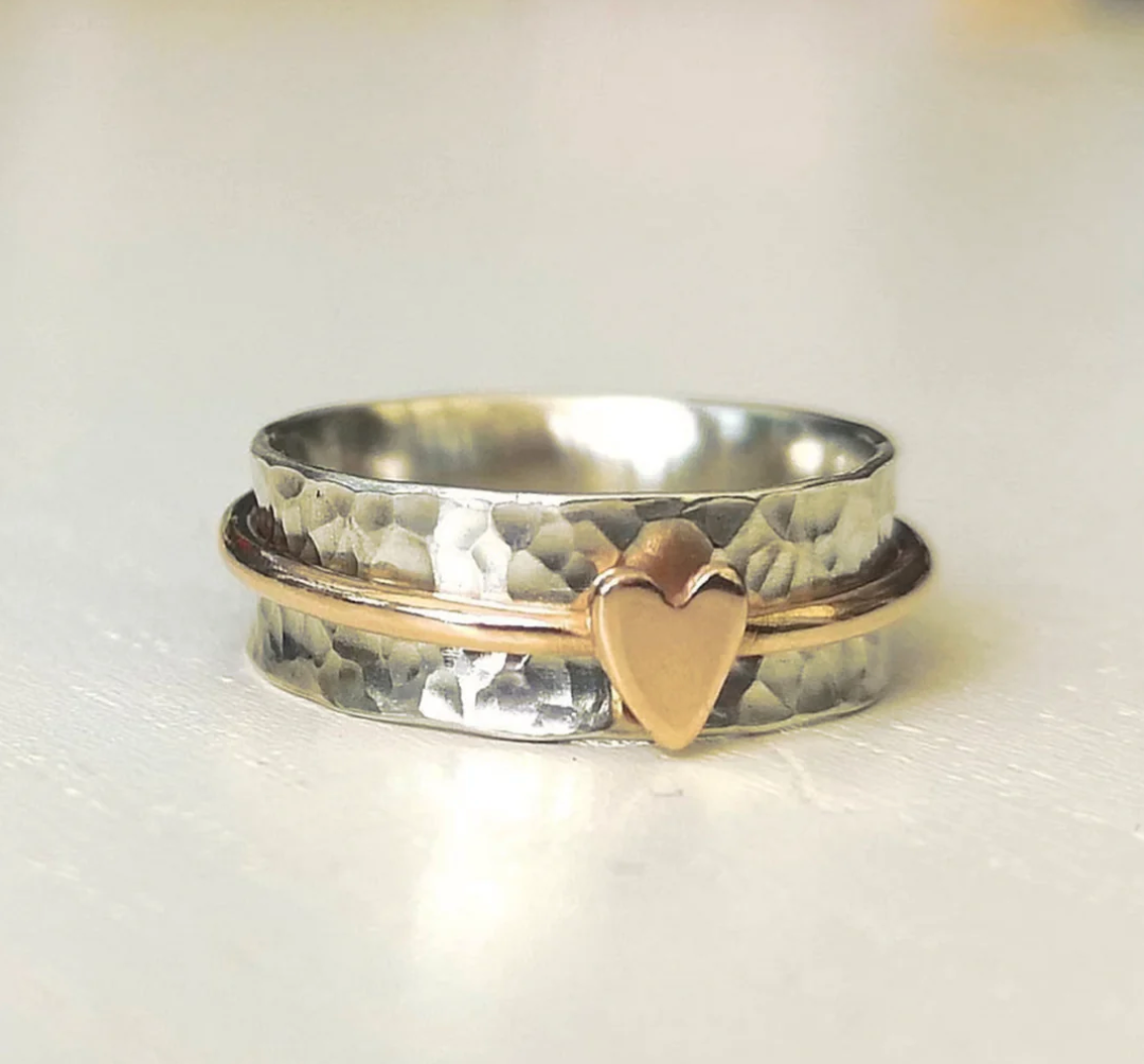 Herz — Bague Cœur en Argent