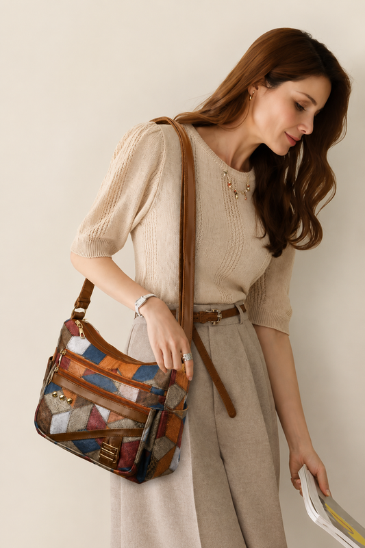 Verabelle — Sac à bandoulière en PU cuir souple tonal