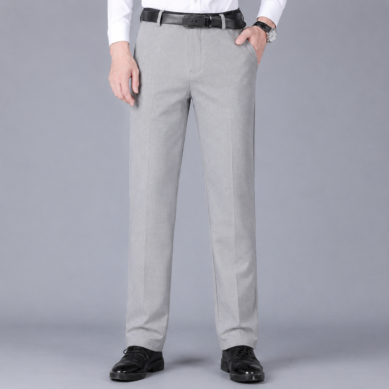 Halvard — Pantalon décontracté classique à haute élasticité