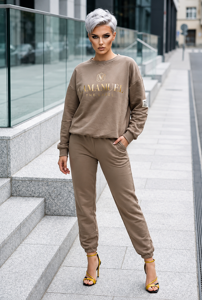 Lettré — Ensemble Haut à Manches Longues & Pantalon