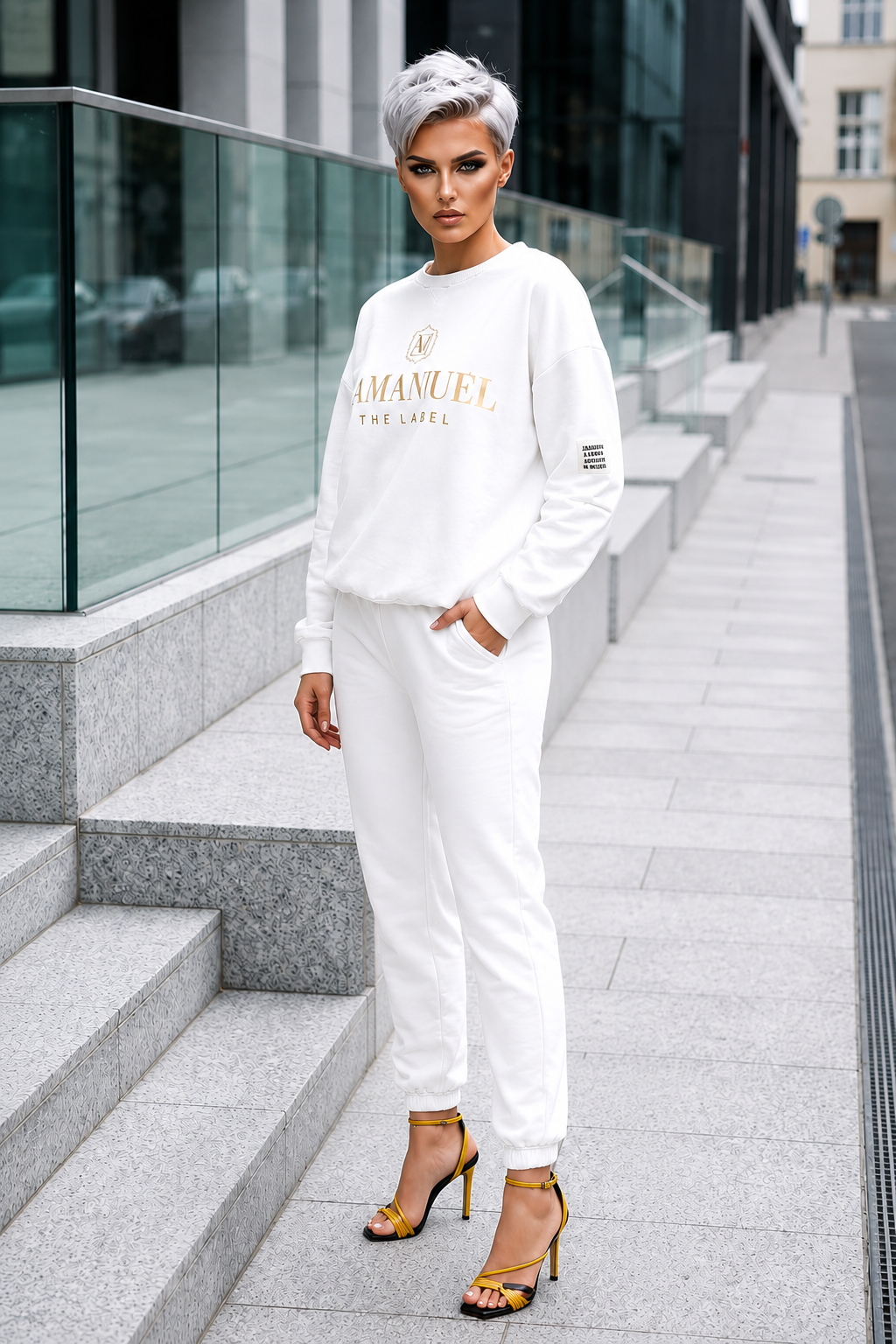 Lettré — Ensemble Haut à Manches Longues & Pantalon