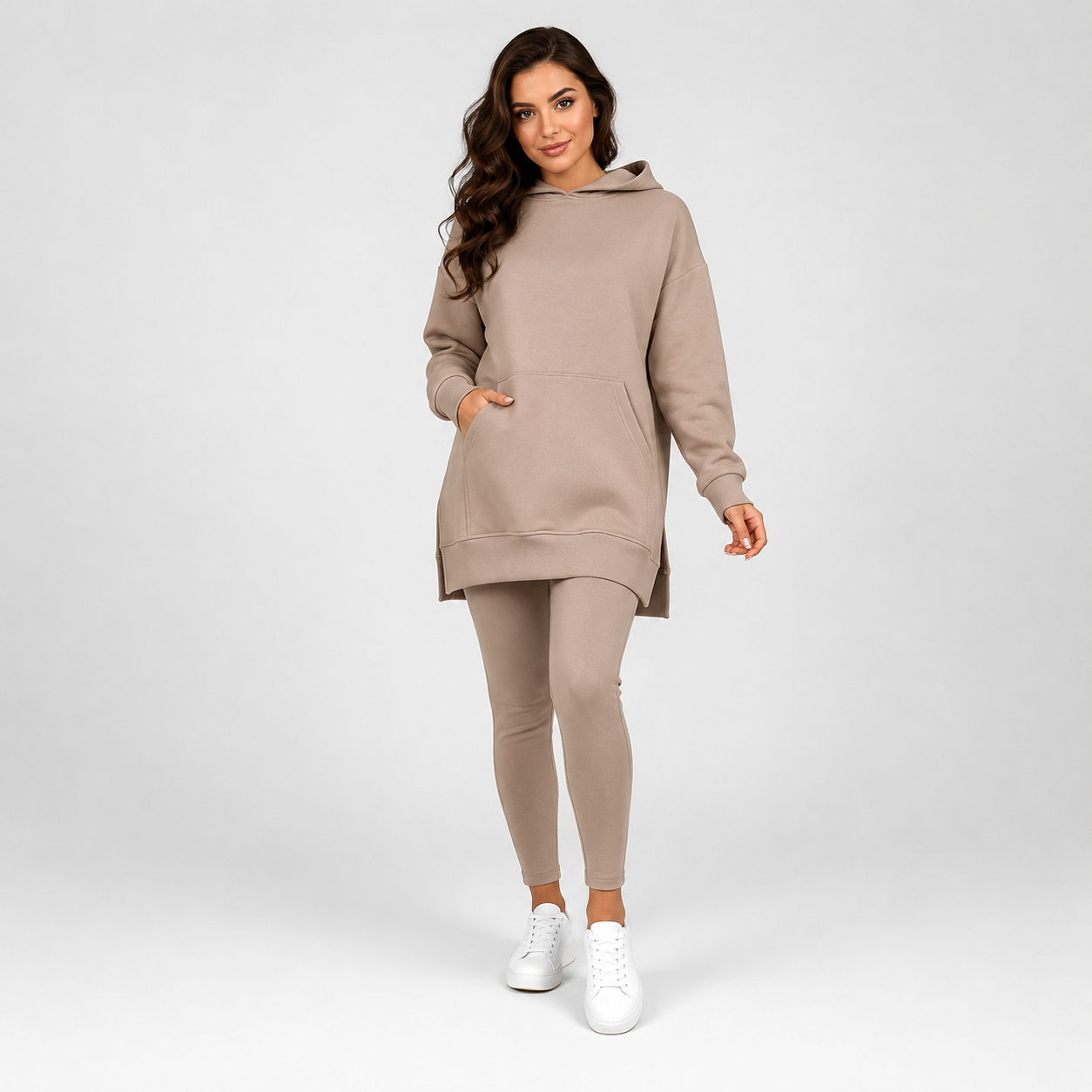 Velvura — Ensemble de Sweat à Capuche et Jogging en Polaire