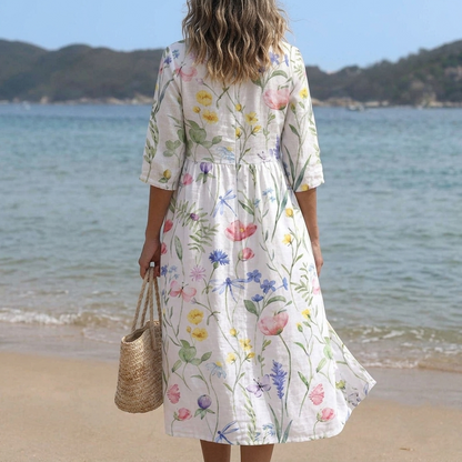 Iselle — Robe Midi à Imprimé Floral