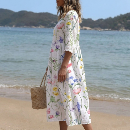 Iselle — Robe Midi à Imprimé Floral