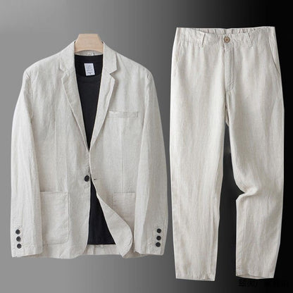 Lucas - Élégant Costume en Lin Premium