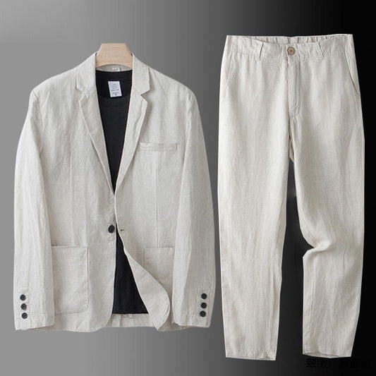 Lucas - Élégant Costume en Lin Premium