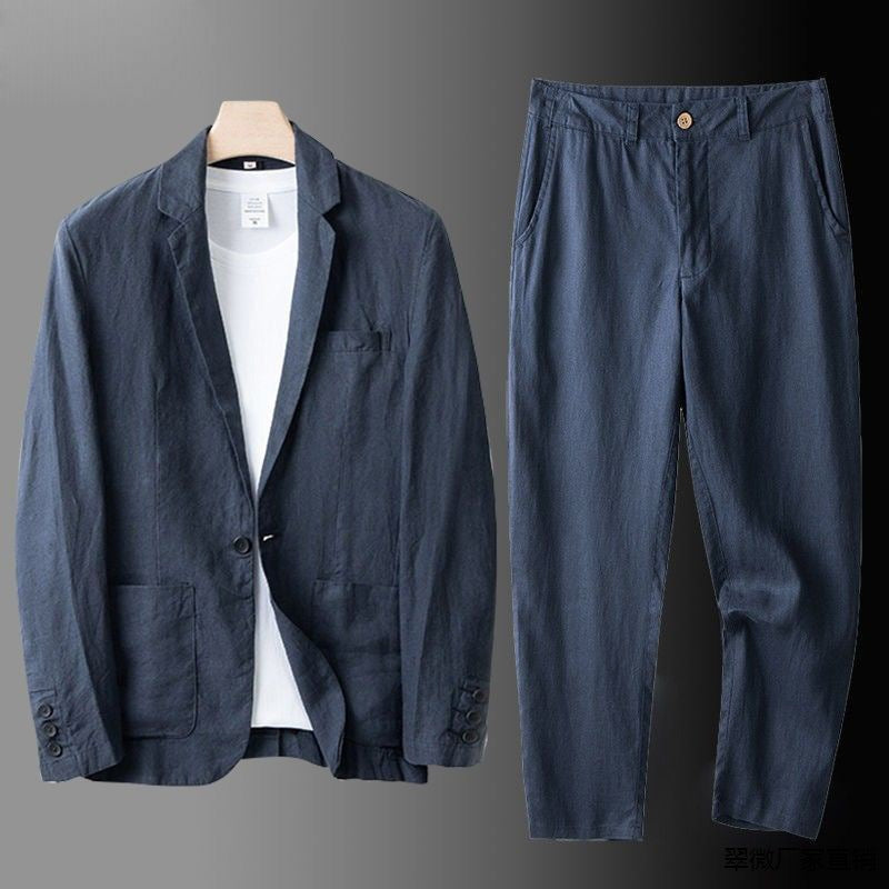 Lucas - Élégant Costume en Lin Premium