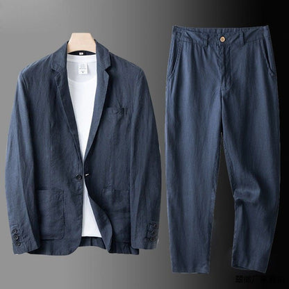 Lucas - Élégant Costume en Lin Premium