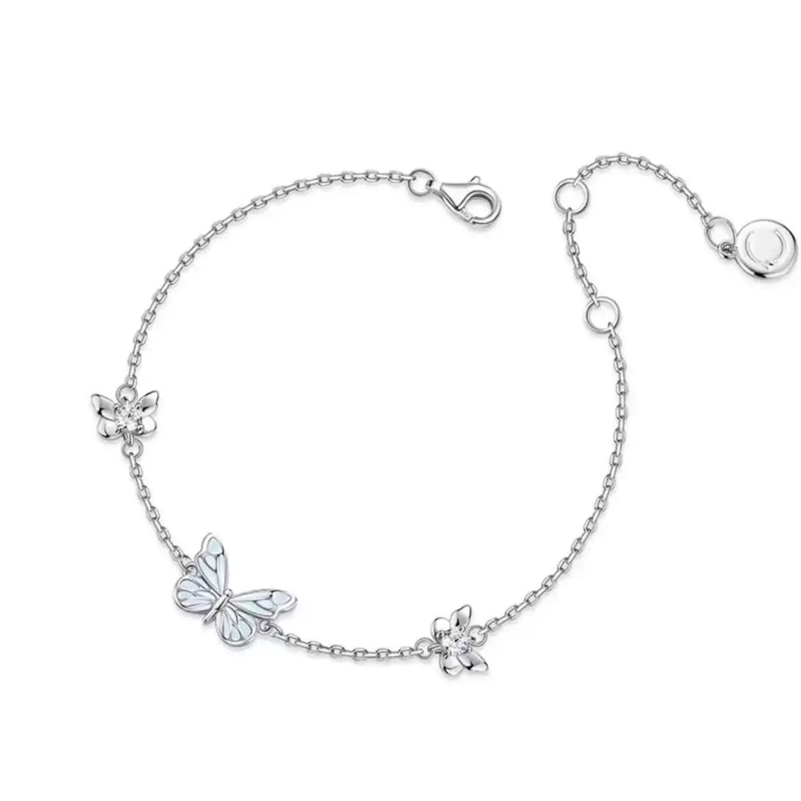 Papillon — Collier Papillon Bleu avec Charme Délicat