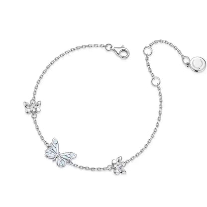 Papillon — Collier Papillon Bleu avec Charme Délicat