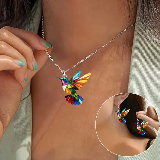 Collier Colibri - Bijoux Uniques