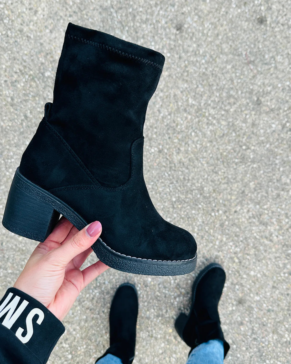 Marchetta — Bottines en Suède Kaki