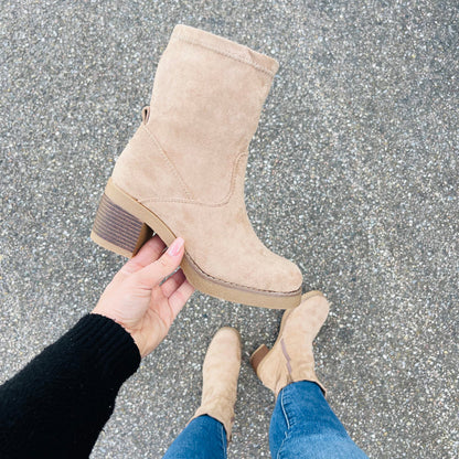 Marchetta — Bottines en Suède Kaki