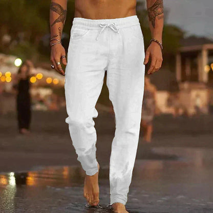 Pantalons de Plage en Lin – Détente Respirant