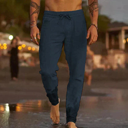 Pantalons de Plage en Lin – Détente Respirant