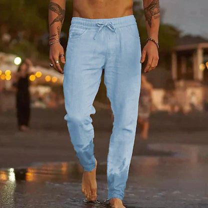 Pantalons de Plage en Lin – Détente Respirant