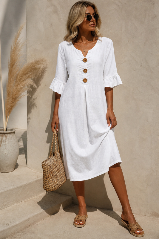 Lunetta — Robe Bouton Légère