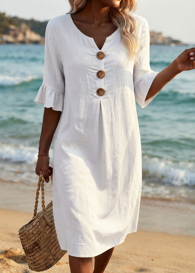 Lunetta — Robe Bouton Légère