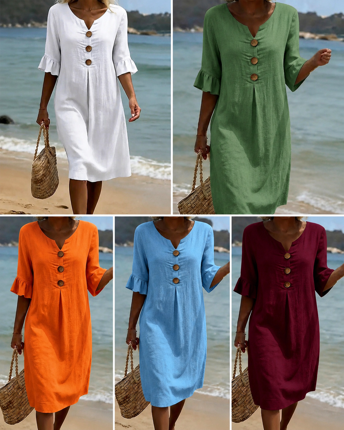 Lunetta — Robe Bouton Légère