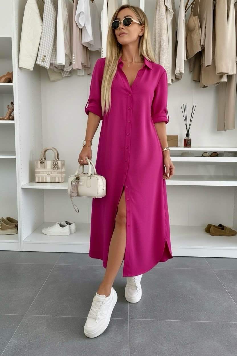 Odalys — Robe Chemise en Coton Surdimensionnée