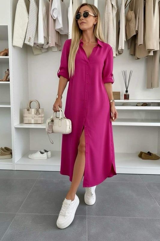 Odalys — Robe Chemise en Coton Surdimensionnée