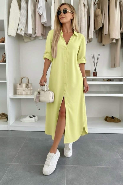 Odalys — Robe Chemise en Coton Surdimensionnée